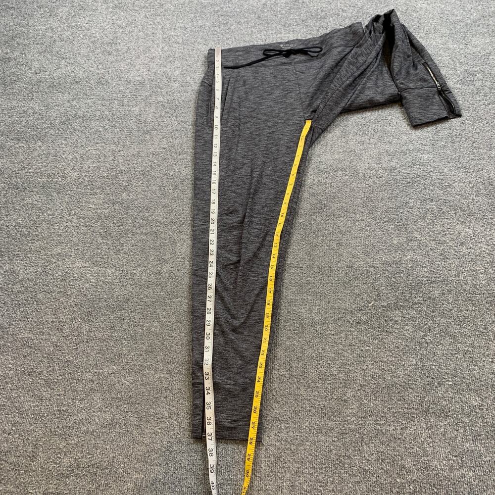 Athleta Joggers Womens 14 Graphite Metro Street Pull On Drawstring Ankle Zip - Picture 7 of 13
